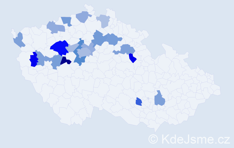 Jméno: 'Ruslana', počet výskytů 36 v celé ČR