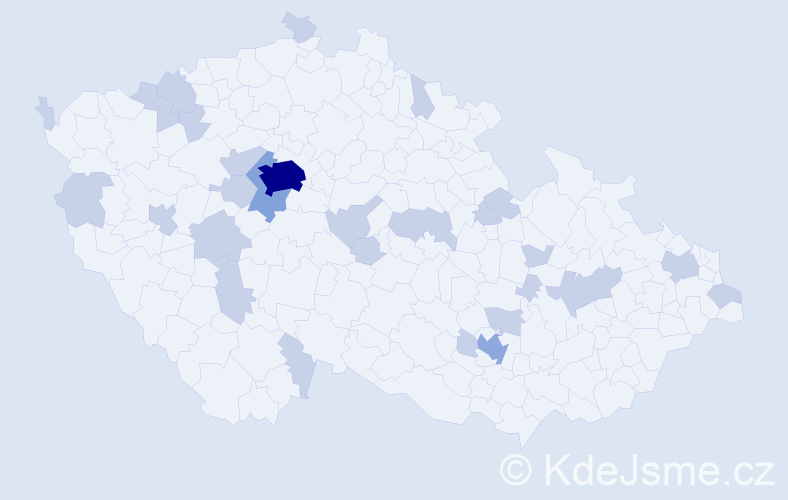 Jméno: 'Lilia', počet výskytů 42 v celé ČR