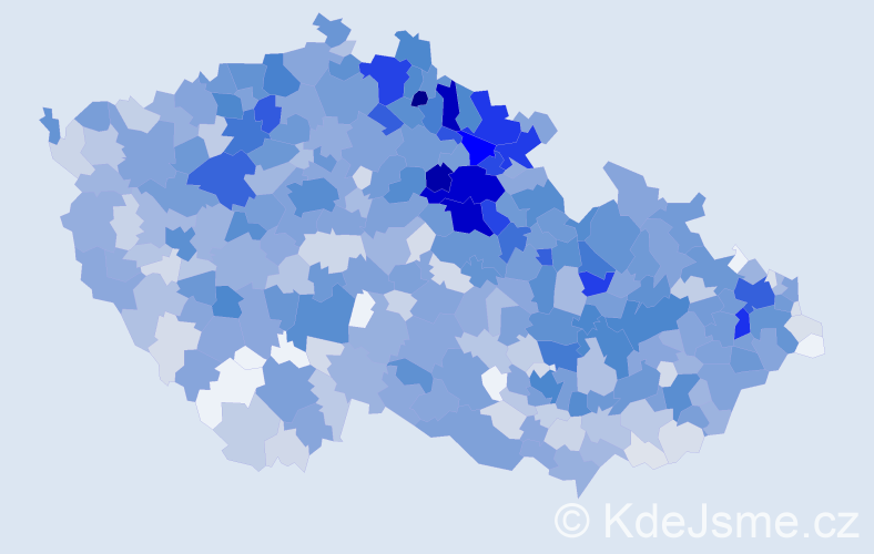Jméno: 'Danuška', počet výskytů 2157 v celé ČR