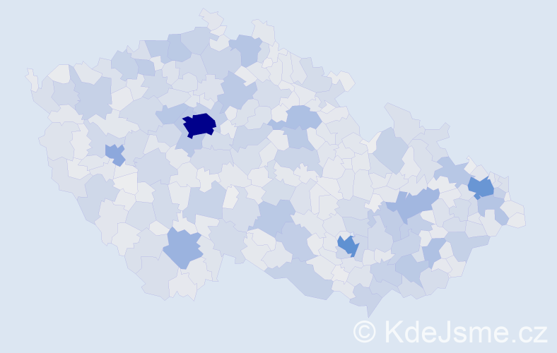 Jméno: 'Miroslava', počet výskytů 42809 v celé ČR