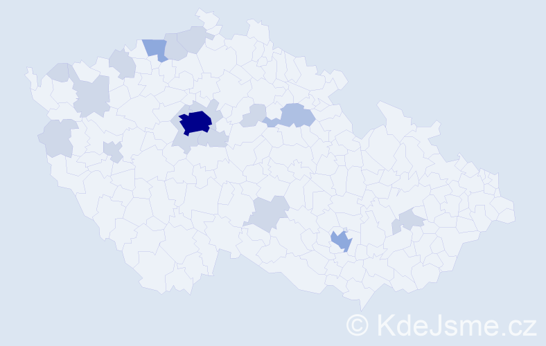 Jméno: 'Georgiy', počet výskytů 36 v celé ČR