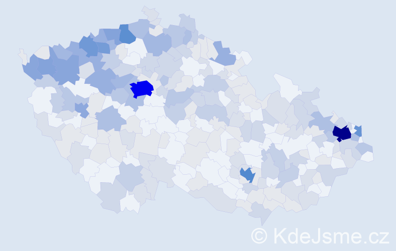 Jméno: 'Gizela', počet výskytů 586 v celé ČR