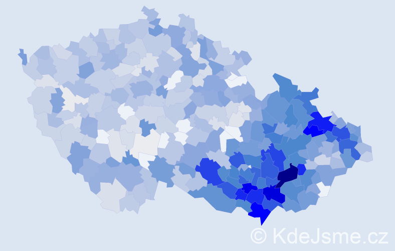 Jméno: 'Drahomír', počet výskytů 2237 v celé ČR