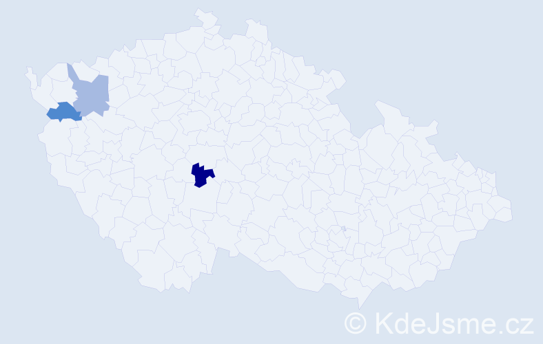Jméno: 'Biserka', počet výskytů 3 v celé ČR