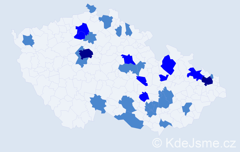 Jméno: 'Blahomír', počet výskytů 42 v celé ČR