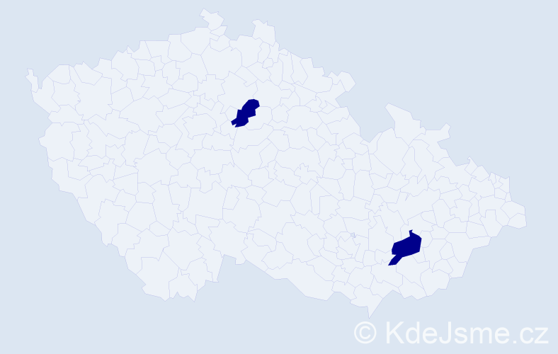 Jméno: 'Věra Leona', počet výskytů 2 v celé ČR