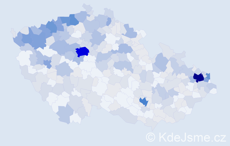 Jméno: 'Gizela', počet výskytů 737 v celé ČR