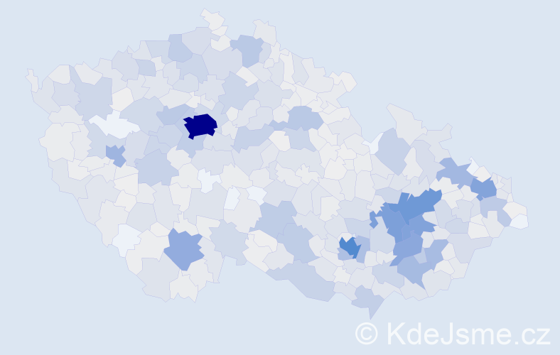 Jméno: 'Vlastimila', počet výskytů 2660 v celé ČR