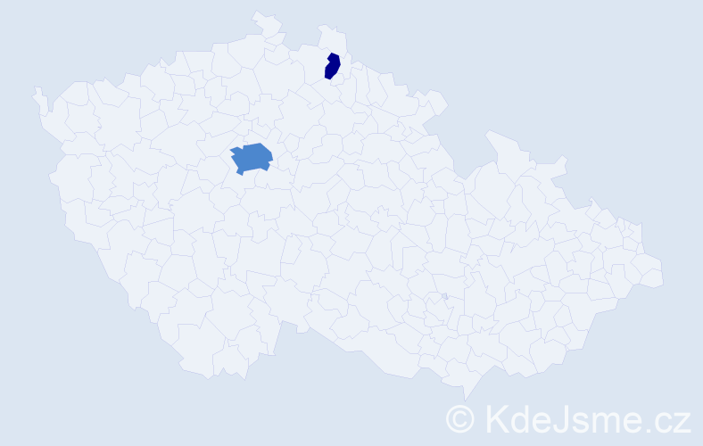 Jméno: 'Xiaohong', počet výskytů 7 v celé ČR