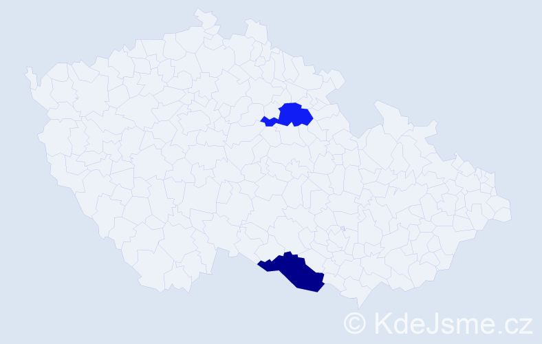 Jméno: 'Marek Paul', počet výskytů 2 v celé ČR