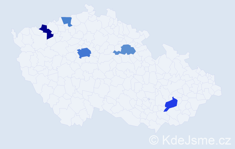 Jméno: 'Luigi', počet výskytů 12 v celé ČR