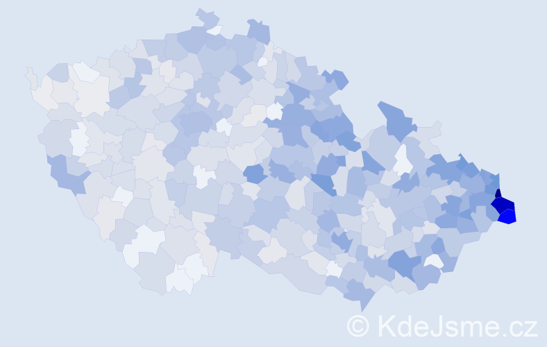 Jméno: 'Dorota', počet výskytů 1849 v celé ČR