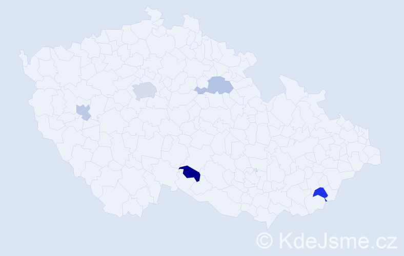 Jméno: 'Saad', počet výskytů 7 v celé ČR