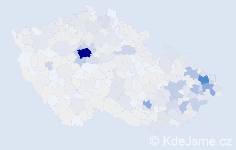 Jméno: 'Radana', počet výskytů 1690 v celé ČR