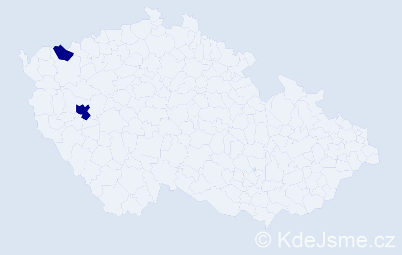 Jméno: 'Co Thach', počet výskytů 2 v celé ČR
