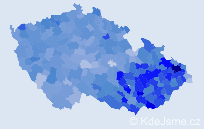 Jméno: 'Dušan', počet výskytů 15283 v celé ČR
