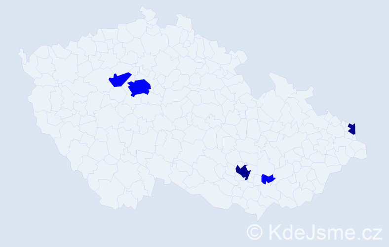 Jméno: 'Ašot', počet výskytů 7 v celé ČR