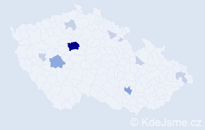 Jméno: 'Aya', počet výskytů 23 v celé ČR