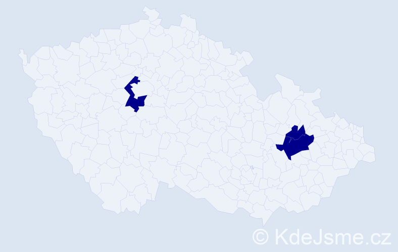 Jméno: 'Adam George', počet výskytů 3 v celé ČR