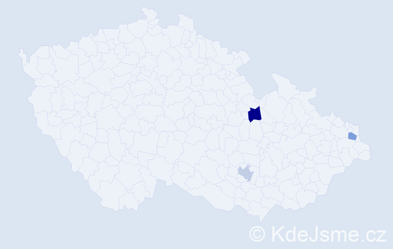 Jméno: 'Marcin Michal', počet výskytů 3 v celé ČR