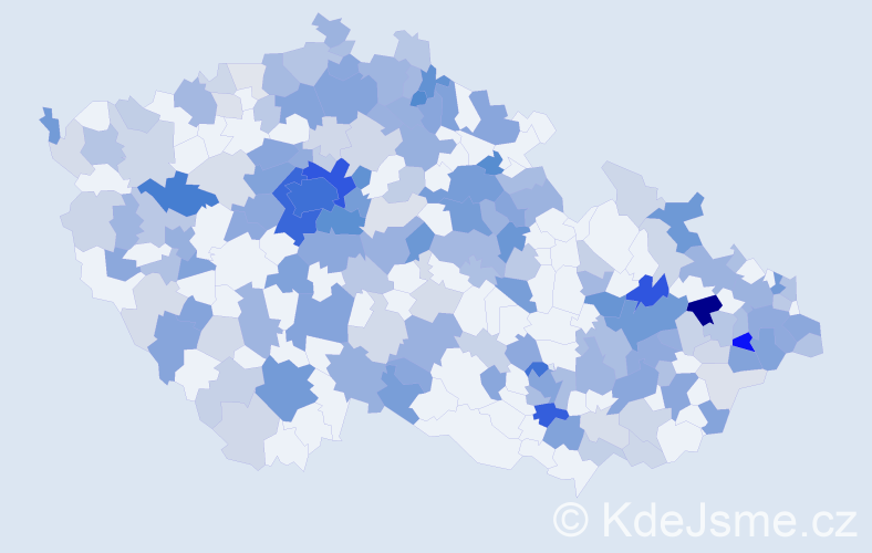 Jméno: 'Amélie', počet výskytů 551 v celé ČR