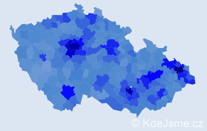 Jméno: 'David', počet výskytů 101311 v celé ČR