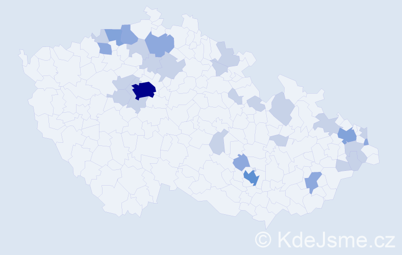 Jméno: 'Dolores', počet výskytů 54 v celé ČR