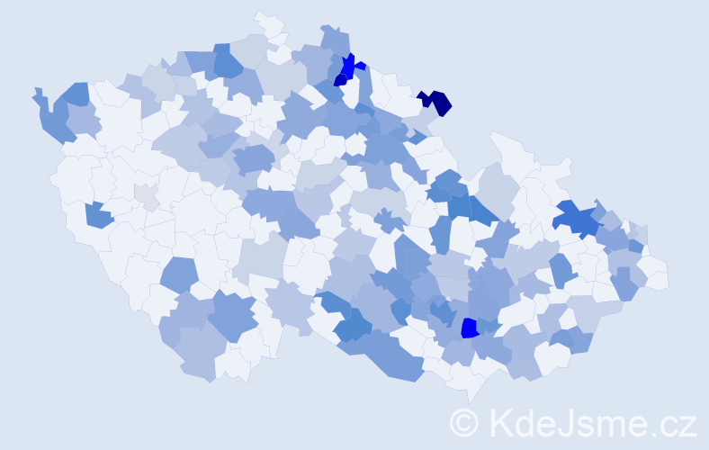 Jméno: 'Saša', počet výskytů 231 v celé ČR