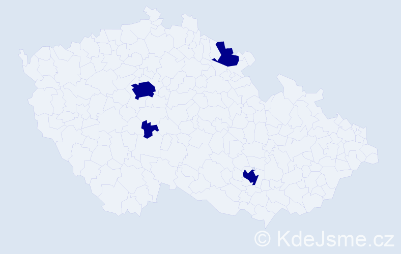 Jméno: 'Ratka', počet výskytů 4 v celé ČR