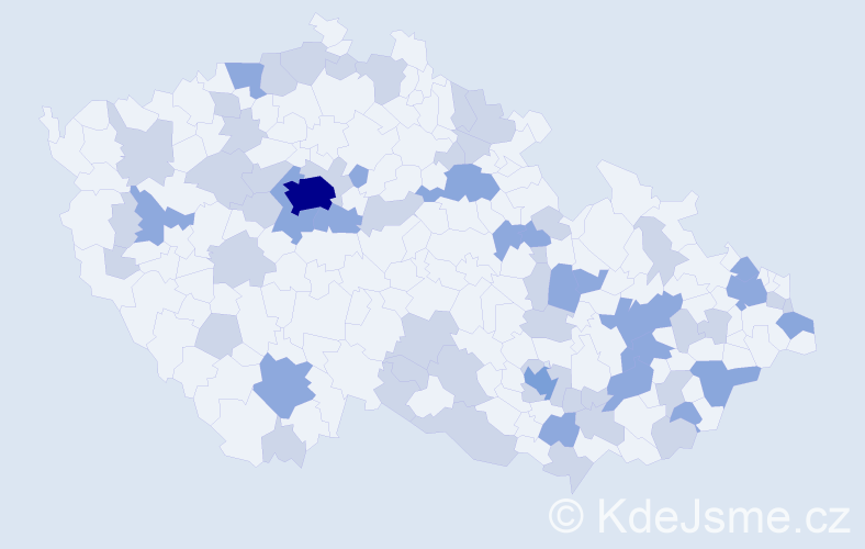 Jméno: 'Eliana', počet výskytů 105 v celé ČR