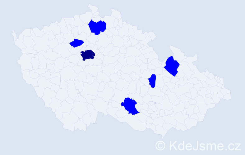 Jméno: 'Matěj Karel', počet výskytů 7 v celé ČR