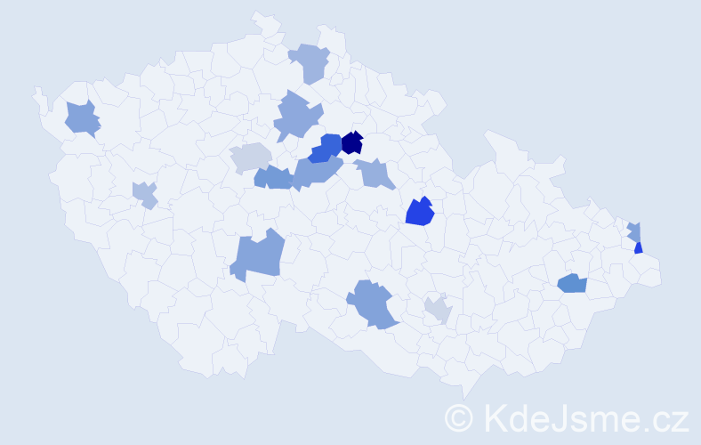 Jméno: 'Annabel', počet výskytů 19 v celé ČR
