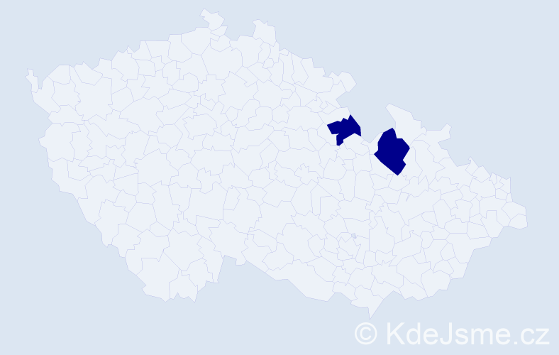 Jméno: 'Izabela Urszula', počet výskytů 2 v celé ČR