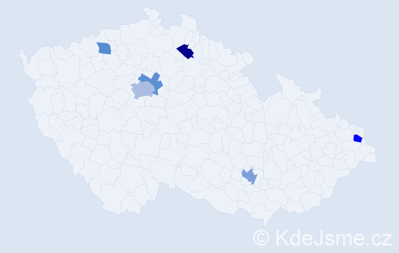 Jméno: 'Kyle', počet výskytů 10 v celé ČR