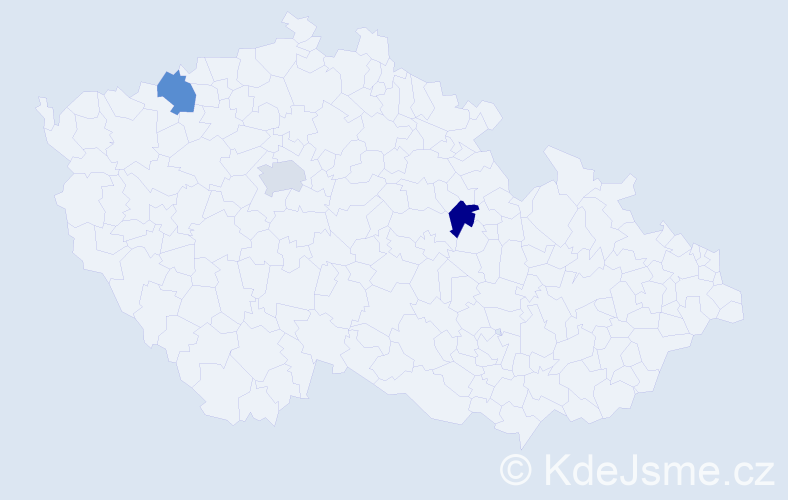 Jméno: 'Lukas Samuel', počet výskytů 3 v celé ČR