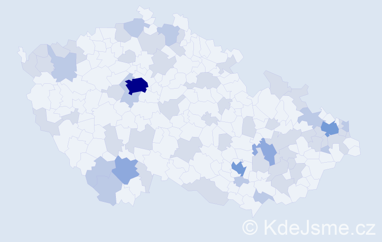 Jméno: 'Isabel', počet výskytů 103 v celé ČR