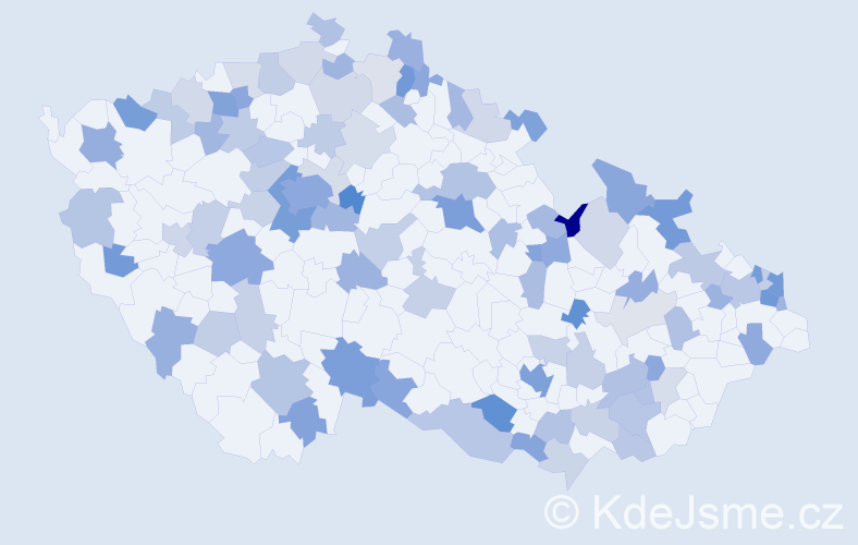 Jméno: 'Nikoleta', počet výskytů 184 v celé ČR