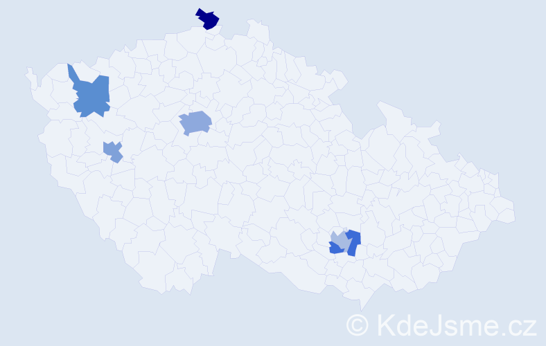 Jméno: 'Bashkim', počet výskytů 9 v celé ČR
