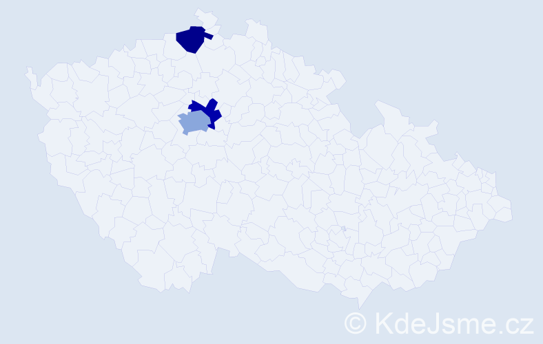 Jméno: 'Rustam', počet výskytů 4 v celé ČR