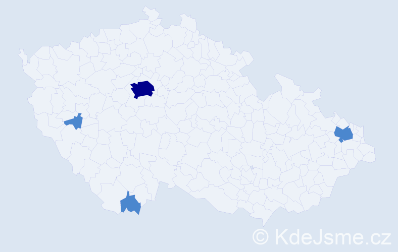 Jméno: 'Dinh Viet', počet výskytů 6 v celé ČR