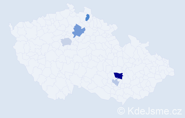 Jméno: 'Battsengel', počet výskytů 7 v celé ČR