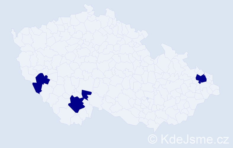 Jméno: 'Miroslava Marie', počet výskytů 4 v celé ČR