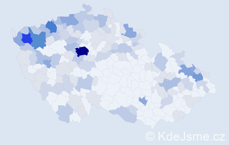 Jméno: 'Gisela', počet výskytů 297 v celé ČR