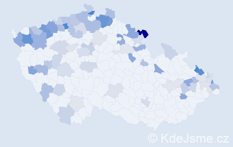 Jméno: 'Ilsa', počet výskytů 145 v celé ČR