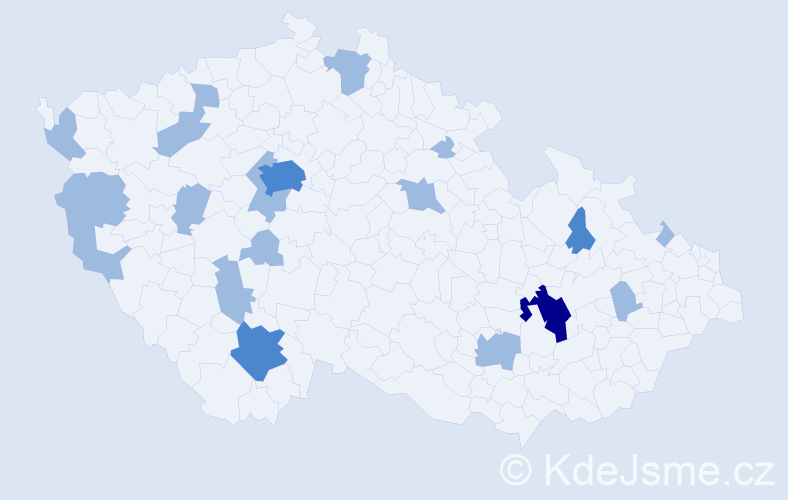 Jméno: 'Demeter', počet výskytů 28 v celé ČR
