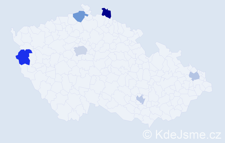 Jméno: 'Quang Minh', počet výskytů 7 v celé ČR