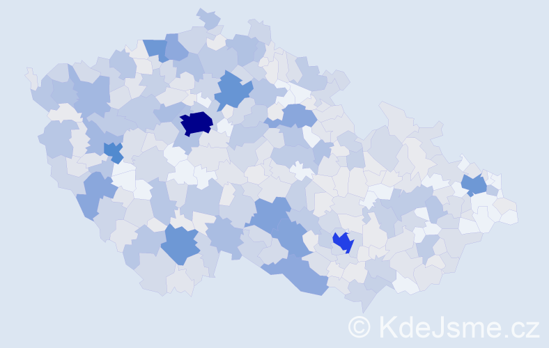 Jméno: 'Mirka', počet výskytů 961 v celé ČR