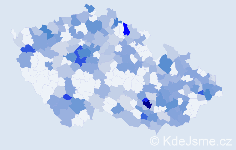 Jméno: 'Tom', počet výskytů 501 v celé ČR