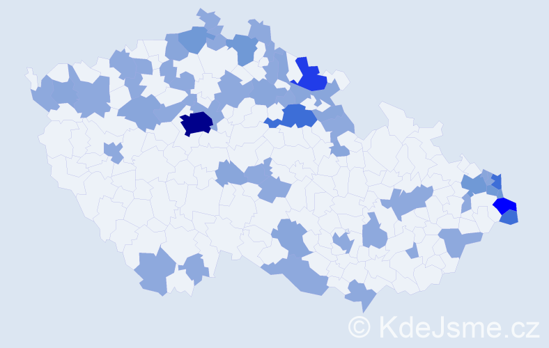 Jméno: 'Jadwiga', počet výskytů 110 v celé ČR