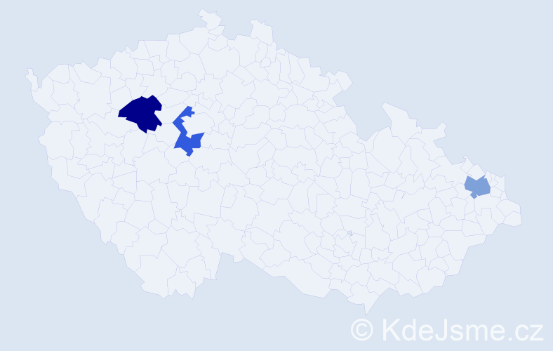 Jméno: 'Vojtěch Libor', počet výskytů 3 v celé ČR